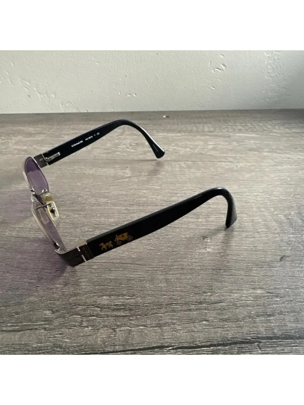 Coach Eyeglasses HC 5075 9017 Dark Silver/Black Oval FRAMES ONLY 53-17-135 - Picture 4 of 7